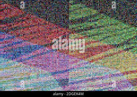 Abstrakter Hintergrund, Muster eines digitalen Glitches Stockfoto