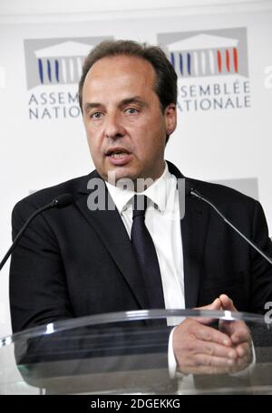 Der Präsident der Partei der Union unabhängiger Demokraten (UDI) Jean-Christophe Lagarde nimmt an einer Pressekonferenz am 21. Juni 2017 in der französischen Nationalversammlung in Paris Teil. Die Schaffung einer neuen parlamentarischen Gruppe, die etwa 20 Abgeordnete der LR und 18 Abgeordnete der UDI, genannt Les Republicains-Constructifs-UDI-Unabhängigen, mischte, wurde angekündigt. Foto von Alain Apaydin/ABACAPRESS.COM Stockfoto