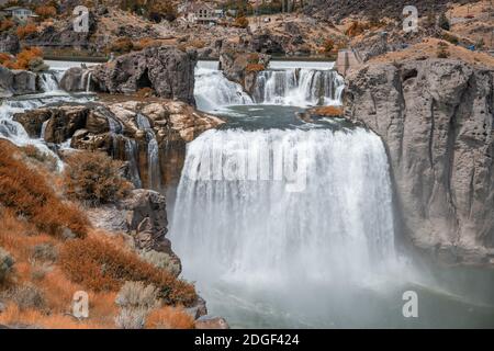 Shoshone Falls, Twin Falls. Idaho mächtige Wasserfälle Stockfoto