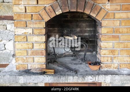 Kamin Stockfoto