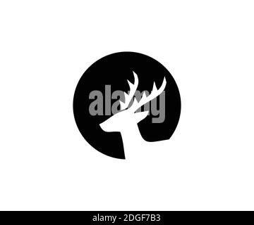 Abstraktes Hirschkopf-Logo Stock Vektor