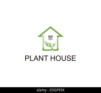Logo-Symbol für das Pflanzenhaus Stock Vektor