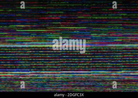 Abstrakter Hintergrund, Muster eines digitalen Glitches Stockfoto