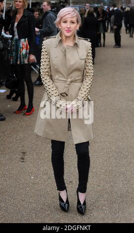 Ellie Goulding bei der Burberry Prorsum Show, Queens Gate, Hyde Park, Teil der London Fashion Week. Stockfoto