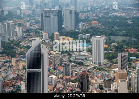 Kuala Lumpur Skyline an einem schönen Morgen Stockfoto