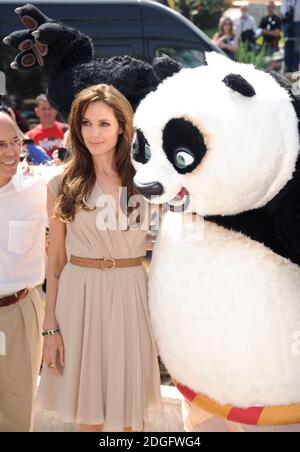 Angelina Jolie wirbt für Kung Fu Panda 2 beim Cannes Film Festival , The Carlton Hotel, Cannes. Stockfoto