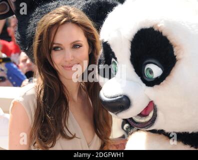 Angelina Jolie wirbt für Kung Fu Panda 2 beim Cannes Film Festival , The Carlton Hotel, Cannes. Stockfoto