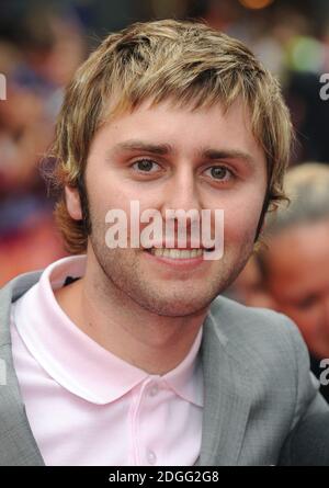 James Buckley bei der Weltpremiere von The Inbetweeners Movie, Vue Cinema, Leicester Square, London. Stockfoto