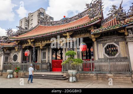 Berühmte Attraktion des Lungshan Tempels Stockfoto