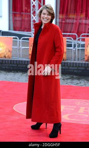 Kate Silverton nimmt an der britischen Premiere von African Cats, BFI Southbank, London Teil. Stockfoto