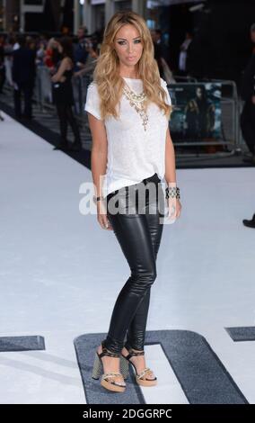 Lauren Pope bei der britischen Premiere von Total Recall, Vue Cinema, Leicester Square, London. Stockfoto