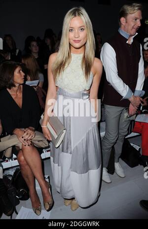 Laura Whitmore bei der Maria Grachvogel Catwalk Show, Teil der London Fashion Week SS13, The Courtyard Show Space, Somerset House, London. Stockfoto