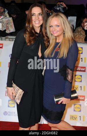 Melanie Chisholm und Emma Bunton bei der Ankunft bei den Pride of Britain Awards 2012 im Grosvenor House Hotel, London Stockfoto