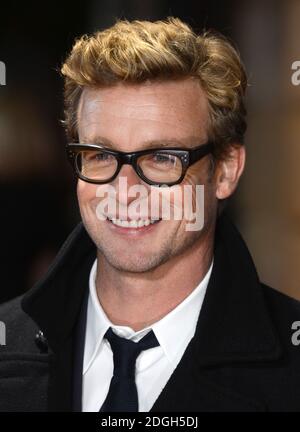 Simon Baker bei der Ankunft im I Give it a Year European Premiere, Vue Cinema, Leicester Square, London. Stockfoto