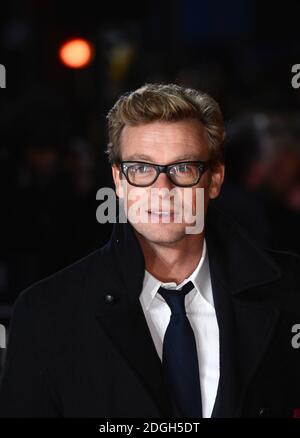 Simon Baker bei der Ankunft im I Give it a Year European Premiere, Vue Cinema, Leicester Square, London. Stockfoto