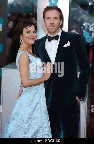 Helen McCrory und Damien Lewis bei der Verleihung der EE British Academy Film Awards 2013 im Royal Opera House, London. Stockfoto