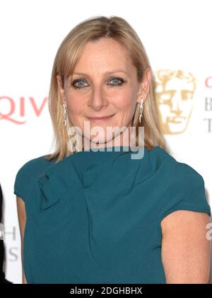 Lesley Sharp backstage bei den Arqiva British Academy Television Awards 2013, in der Royal Festival Hall, London. Stockfoto