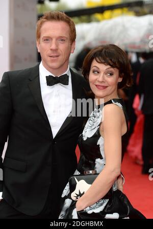 Damian Lewis und Helen McCrory bei der Ankunft bei den Arqiva British Academy Television Awards 2013 in der Royal Festival Hall, London. Stockfoto