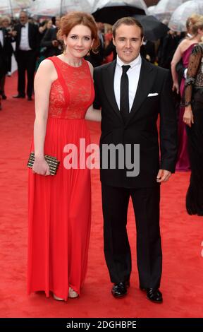 Jennie McAlpine und Alan Halsall bei der Ankunft bei den Arqiva British Academy Television Awards 2013 in der Royal Festival Hall, London. Stockfoto