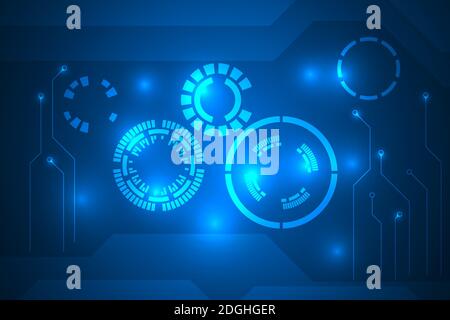 Cyber Security Abstract. privacy futuristische Technologie Hintergrund. Vorhängeschloss Sicherheit und Schutz vor Cyberangriff. Stock Vektor