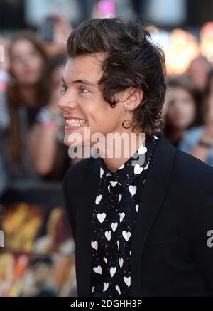 Harry Styles of One Direction bei der UK Premiere von This is US, Odeon Cinema, Leicester Square, London. Stockfoto