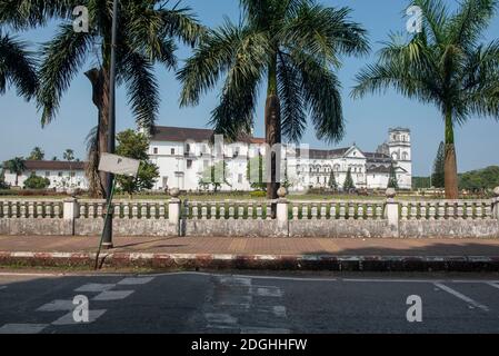 Goa/ Indien 09 November 2020 Die Se Kathedrale Goa Kirche (SE Catedral de Santa Catarina) Weltkulturerbe in Old Goa Velha Indien Stockfoto