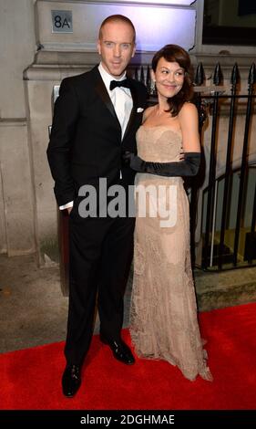 Helen McCrory und Damien Lewis kommen bei der LEUCHTENDEN Gala des BFI zur Eröffnung des London Film Festivals in London an. Stockfoto