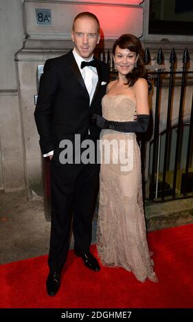 Helen McCrory und Damien Lewis kommen bei der LEUCHTENDEN Gala des BFI zur Eröffnung des London Film Festivals in London an. Stockfoto