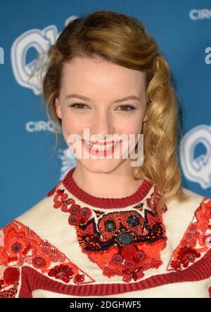 Dakota Blue Richards Ankunft am Eröffnungsabend des Quidam des Cirque du Soleil in der Royal Albert Hall, London. Stockfoto