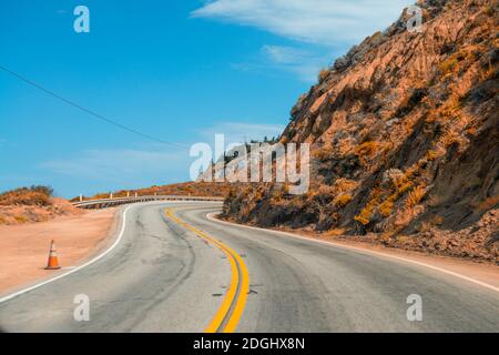 Schöne Küstenstraße von Big Sur, Kalifornien, USA. Luftaufnahme Stockfoto