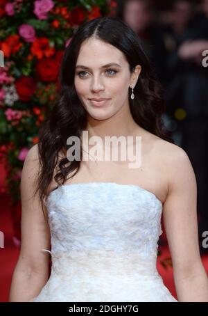 Jessica Brown Findlay bei der PREMIERE VON A New York Winters Tale, Kensington Odeon Cinema, London. Stockfoto