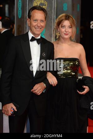 Richard E Grant und Tochter Olivia bei der Verleihung der EE British Academy Film Awards 2014 im Royal Opera House, Bow Street, London. Stockfoto