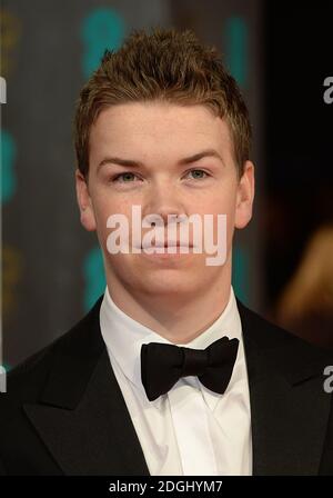 Will Poulter bei der Ankunft bei den EE British Academy Film Awards 2014 im Royal Opera House, Bow Street, London. Stockfoto