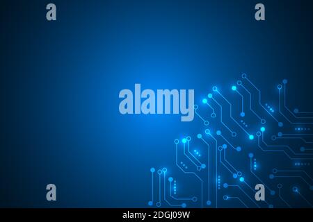 Cyber-Sicherheit und digitale Linien mit Fingerabdruck abstrakt. Sicherheit und Datenschutz vor Cyberangriff. Stock Vektor