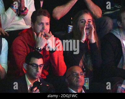 Sam Branson und Cressida Bonas am WE Day, Wembley Arena, London. Stockfoto