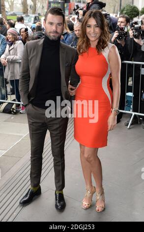 Lisa Snowdon und Dave Berry bei der Ankunft bei den TRIC Awards 2013, Grosvenor House Hotel, London. Stockfoto