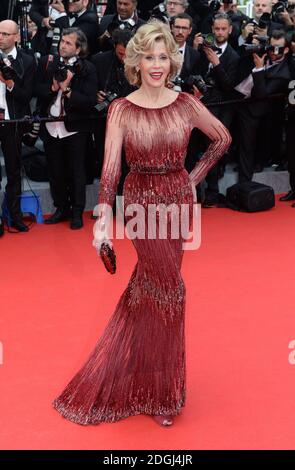 Jane Fonda bei der Ankunft in der Grace of Monaco Gala Premiere, Teil des 67. Festival de Cannes, Palais du Festival, Cannes. Stockfoto