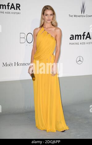 Rosie Huntington-Whiteley bei der amfAR Gala, Hotel Du Cap, Antibes, Teil des 67. Festival de Cannes. Stockfoto