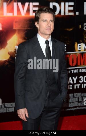 Tom Cruise Ankunft am Rande der Zukunft Weltpremiere, BFI IMAX, Waterloo, London. Stockfoto