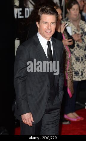 Tom Cruise Ankunft am Rande der Zukunft Weltpremiere, BFI IMAX, Waterloo, London. Stockfoto