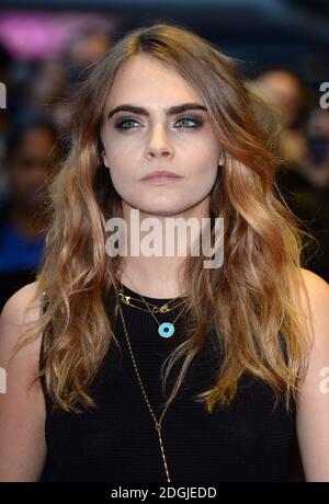 Cara Delevingne bei der Gala-Vorführung für Face of an Angel während des 58. BFI London Film Festival im Odeon West End Cinema, Leicester Square, London. Stockfoto