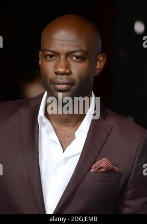 David Gyasi bei der Europa-Premiere von Interstellar im Odeon-Kino am Leicester Square in London Stockfoto