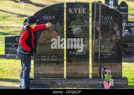 Grab Von Chris Kyle, Amerikanischer Scharfschütze Stockfoto