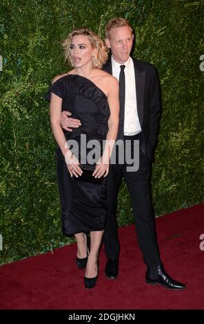 Billie Piper und ihr Ehemann Laurence Fox bei der Ankunft bei den 60th Evening Standard Theatre Awards im Palladium Theatre, London. Stockfoto