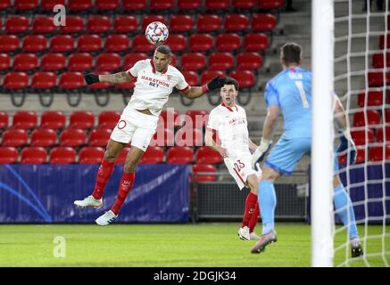 Diego Carlos von Sevilla FC während der UEFA Champions League, Gruppe E Fußballspiel zwischen Stade Rennais und Sevilla FC (FC Sev / LM Stockfoto