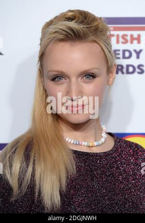 Emily Berrington bei der Ankunft bei den British Comedy Awards 2014 in den Fountain Studios, Wembley, London. Stockfoto