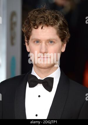 Kyle Soller nimmt an den EE British Academy Film Awards 2015 Teil, die im Royal Opera House in Covent Garden, London, Großbritannien, stattfinden. Stockfoto