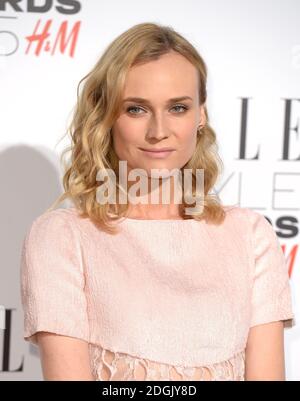 Diane Kruger bei den Elle Style Awards 2015 im Sky Garden, dem Walkie Talkie Tower in der Fenchurch Street, London Stockfoto