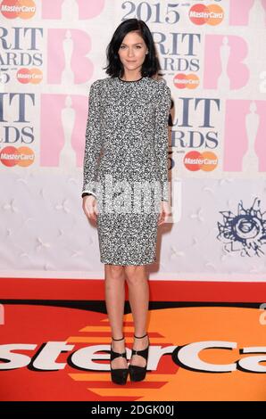 Leigh Lezark bei den Brit Awards 2015 mit MasterCard in der O2 Arena, London Stockfoto