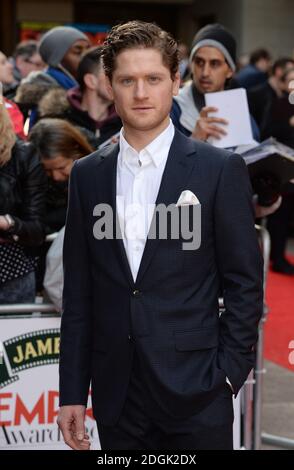 Kyle Soller nimmt an den Jameson Empire Film Awards 2015 im Grosvenor House in der Park Lane, London, Teil Stockfoto